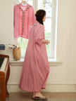 Gauze Cotton Tassel Dress – Lightweight Summer Kaftan