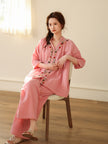 Gauze Cotton Tassel Lounge Set – Artisan Summer Loungewear