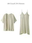 Lian Loungewear botanical Lyocell two-piece nightdress set