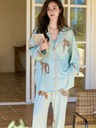 Leopard print Lyocell cami pajama set