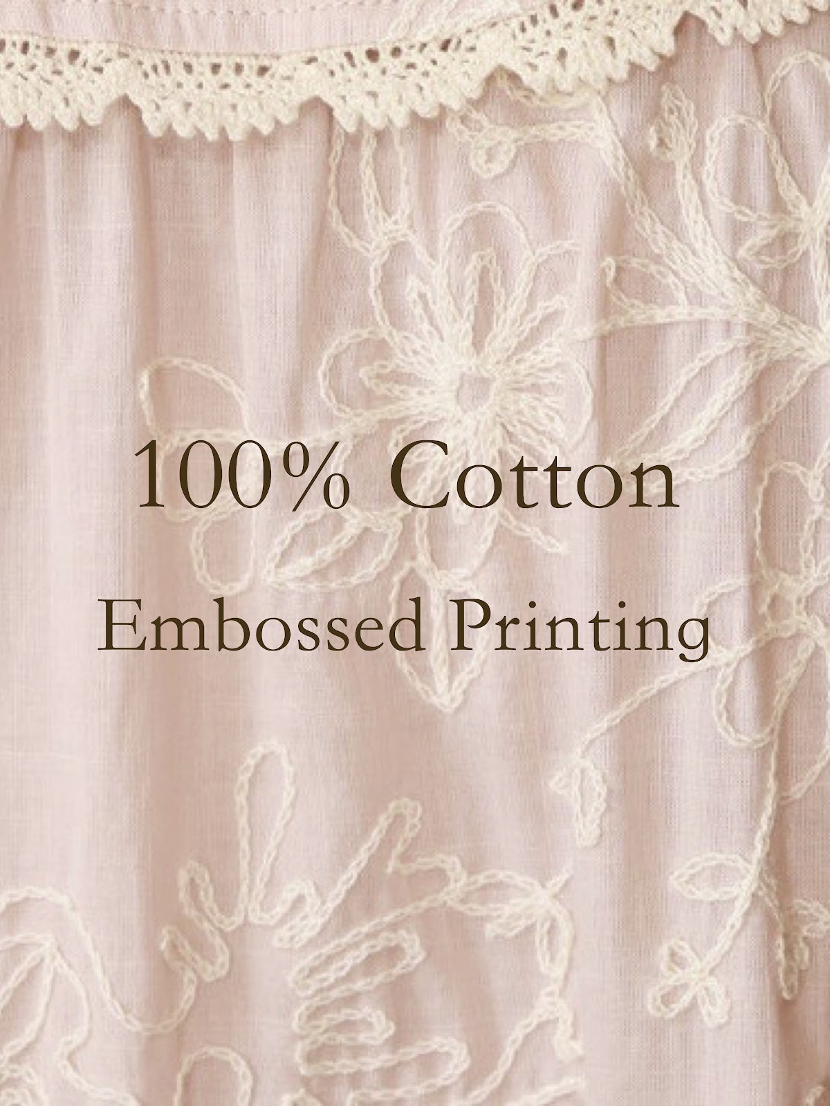 Soft cotton fabric detail