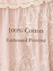Soft cotton fabric detail