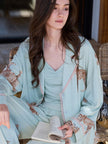 Leopard Lyocell pajama set pieces