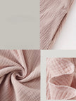 Cotton gauze nightdress side pocket detail