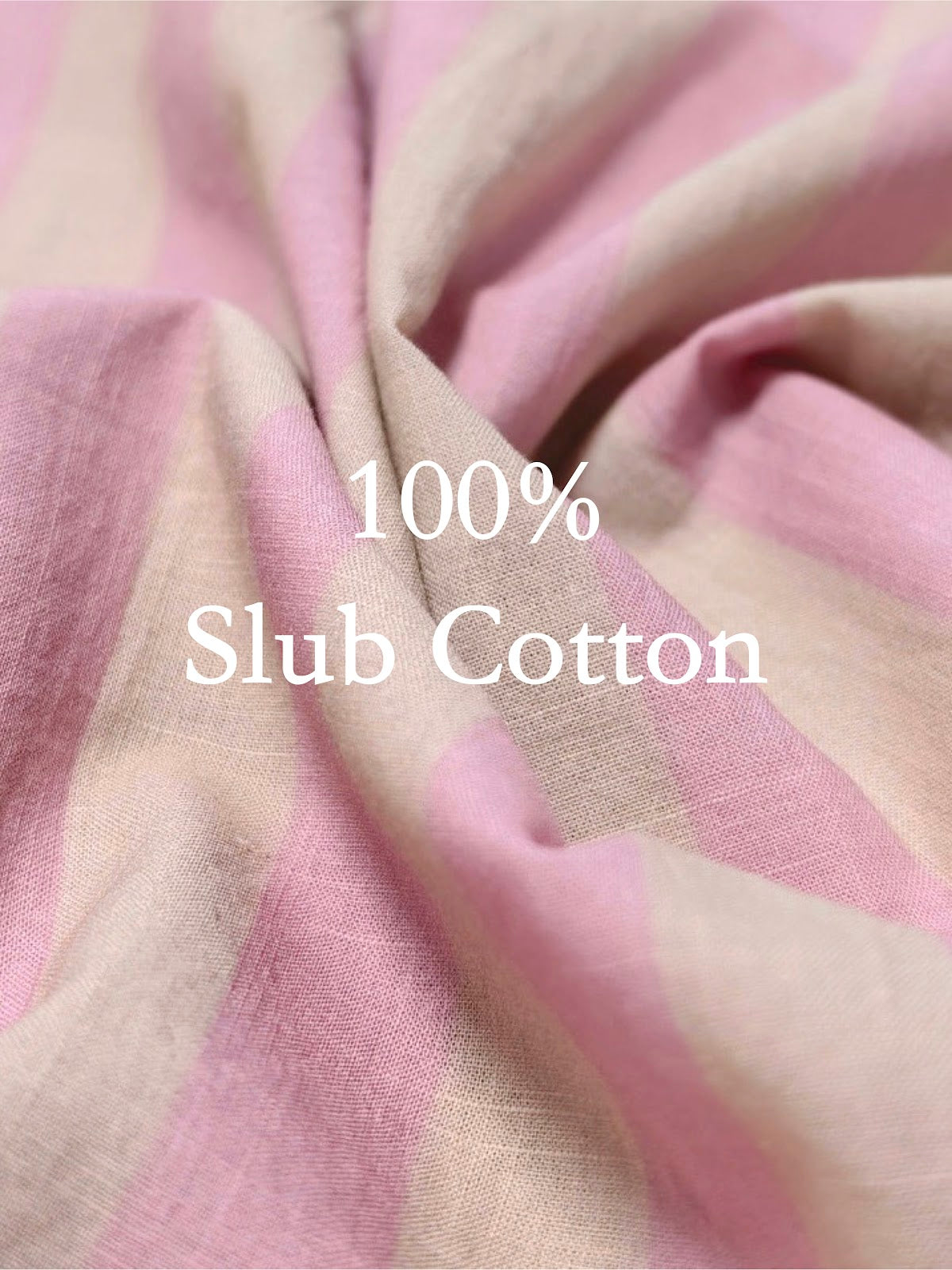 Slub cotton fabric detail