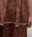 3‑Piece Bamboo Cotton Pajama Set with Robe | Rouge Bloom | Lian