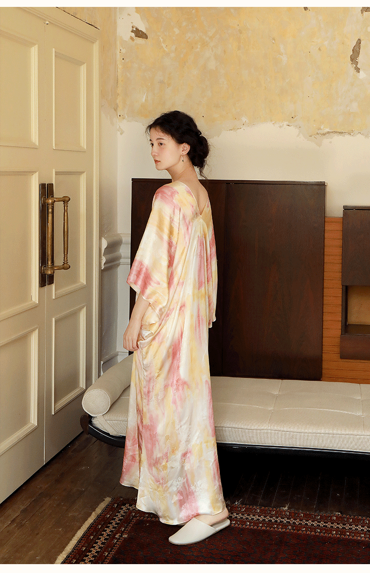 Mulberry Silk Bridal Robe – Luxury Silk Wedding Morning Gown
