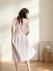 Lyocell Camisole Nightdress | Soft Pink Sleeveless Midi Dress