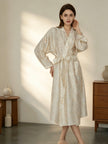 Women's TENCEL Wrap Robe | Botanical Kimono Dressing Gown | Lian Loungewear