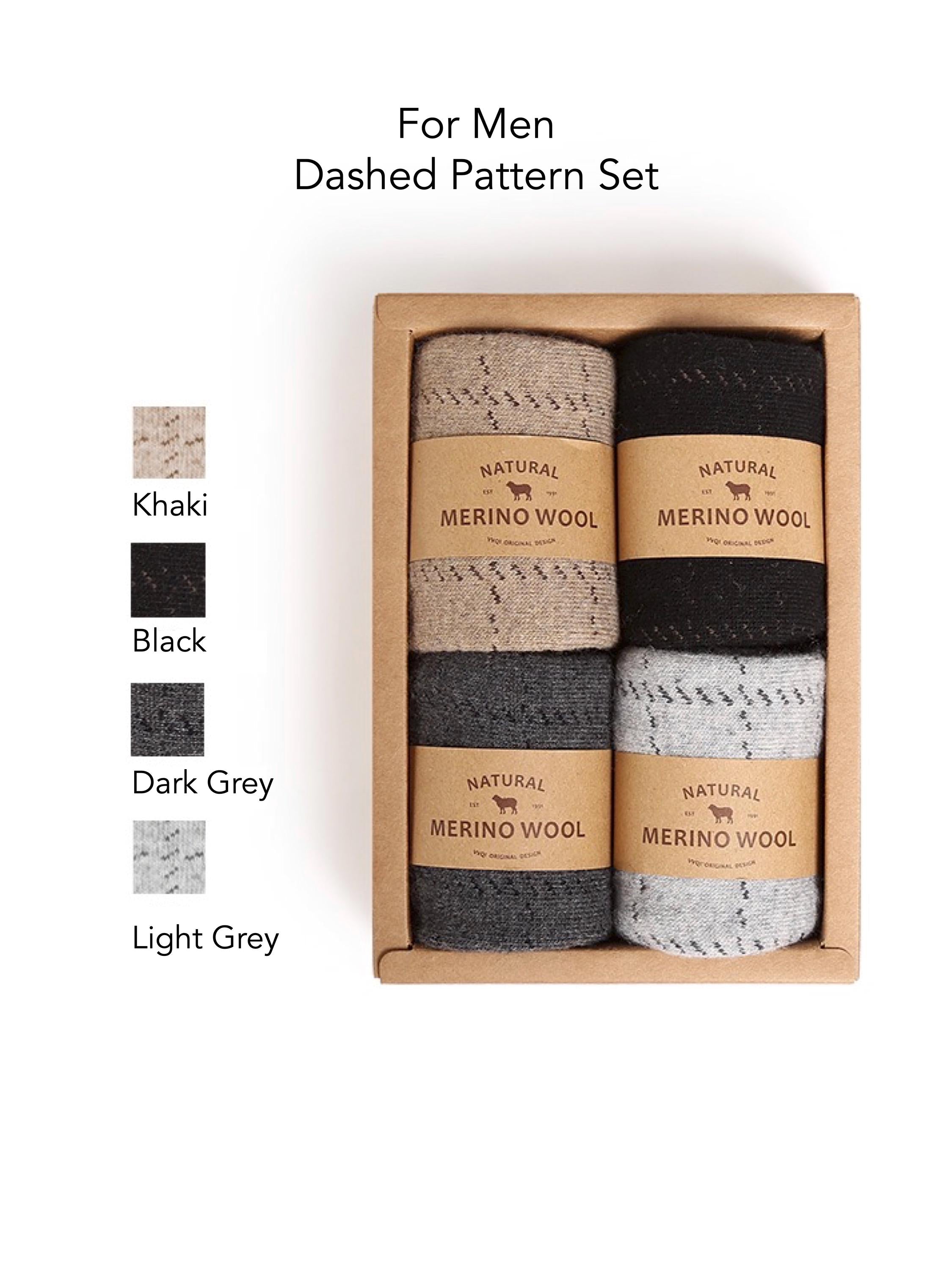 Merino Wool Socks Gift Box, Warm Unisex Winter Set, Slipper Socks