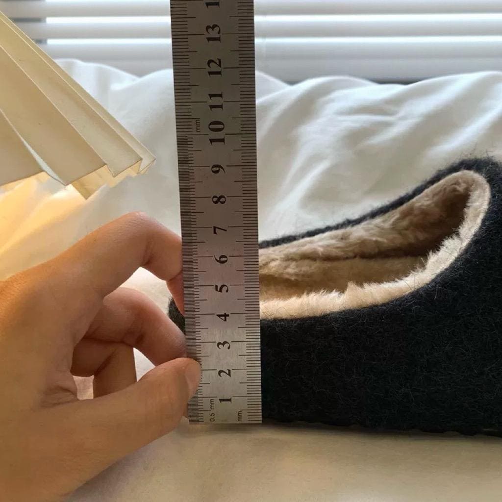 Felted Wool Fleece Slippers: Plush Faux Fur Lined Mules