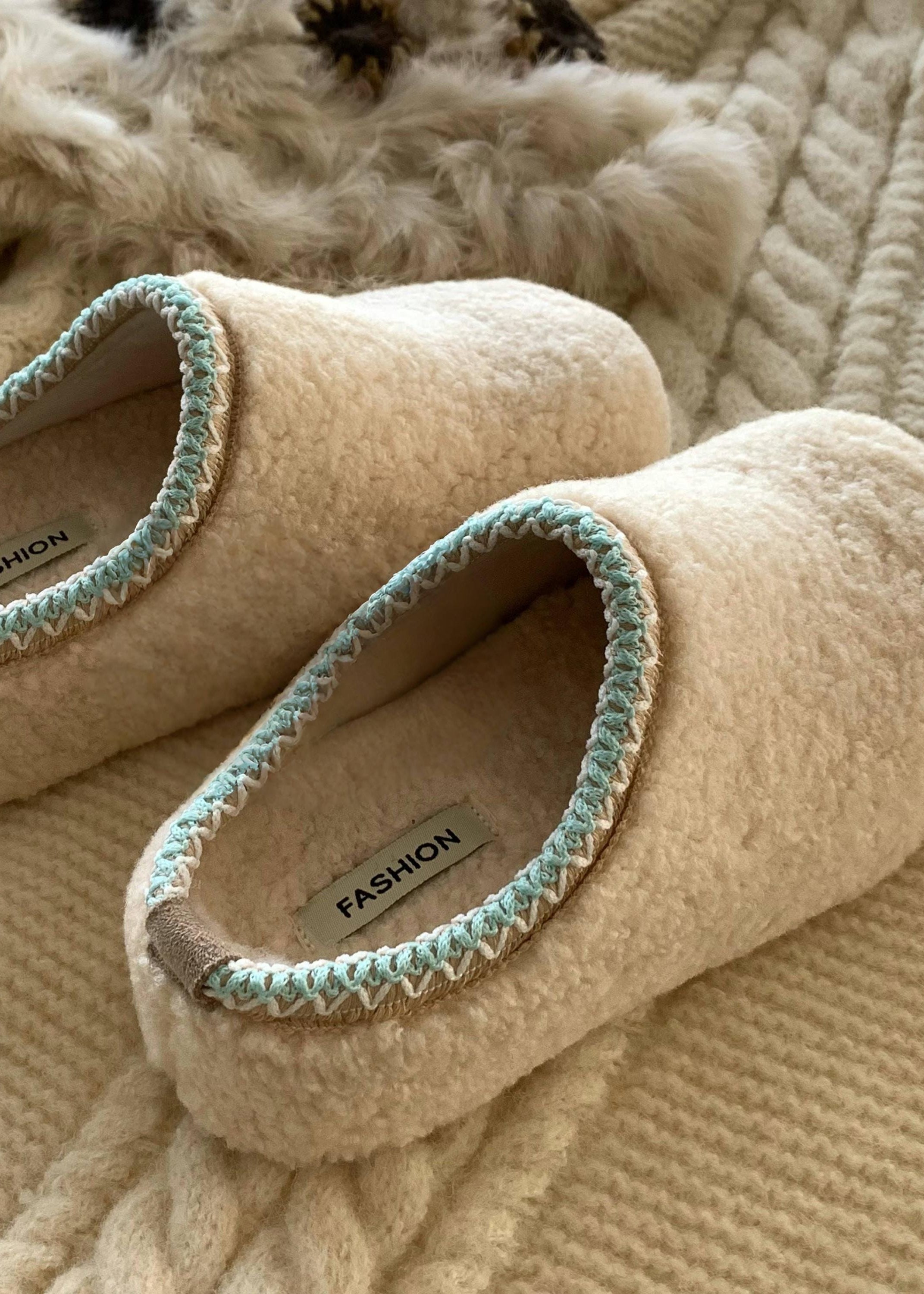 Wool Blend Slippers Women | Cozy Fleece Winter Home Shoes
