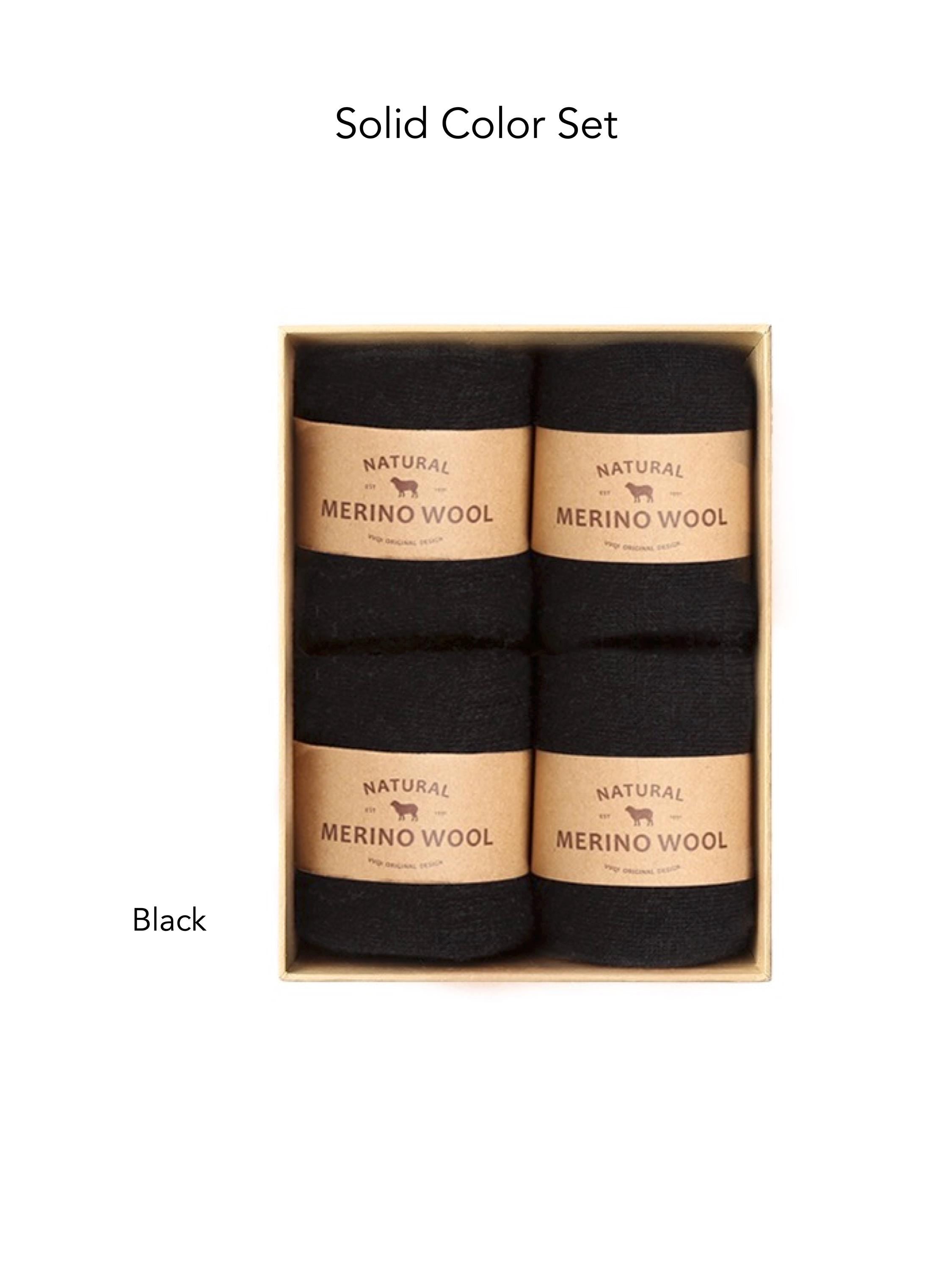 Merino Wool Socks Gift Box, Warm Unisex Winter Set, Slipper Socks