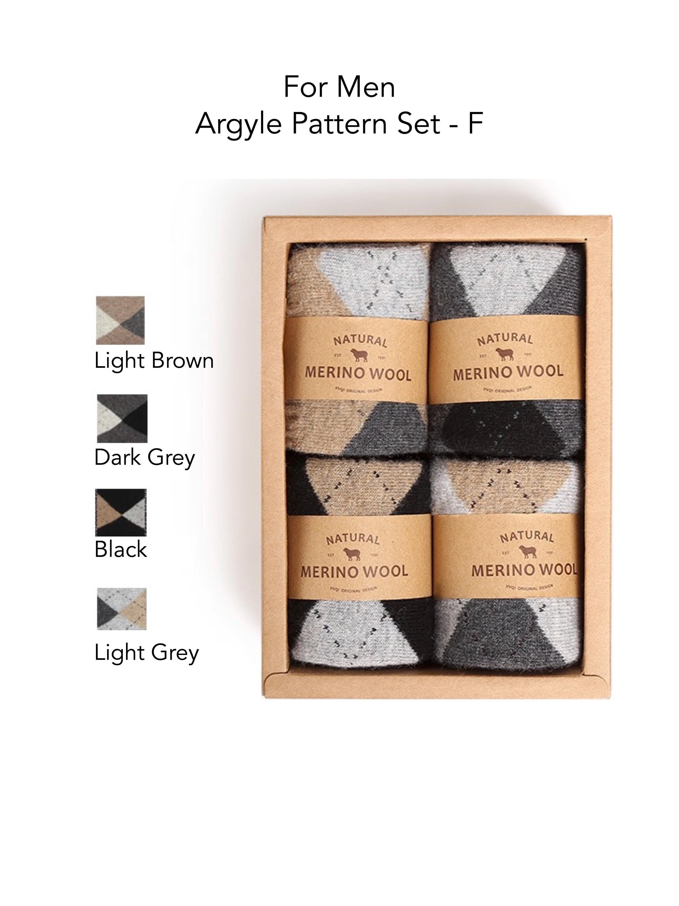 Merino Wool Socks Gift Box: Australian Wool Blend, Unisex, Set of 4 Christmas Gift Wrapped, Stocking Fillers