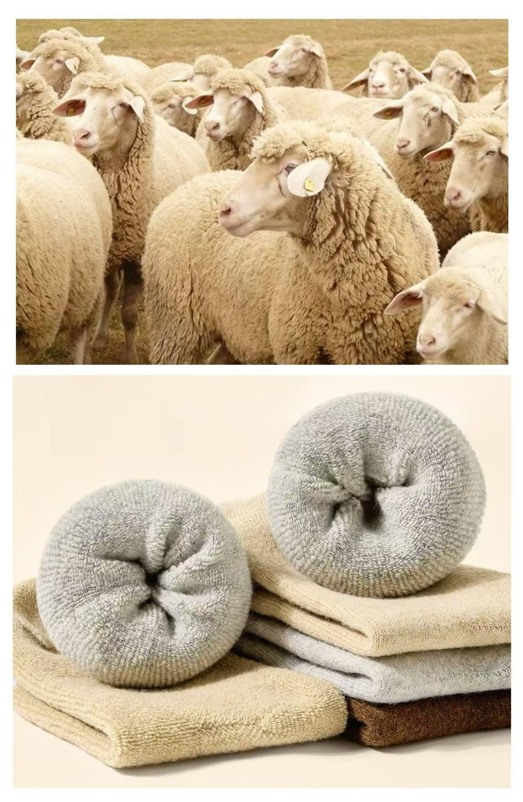 Merino Wool Socks Gift Box: Australian Wool Blend, Unisex, Set of 4 Christmas Gift Wrapped, Stocking Fillers