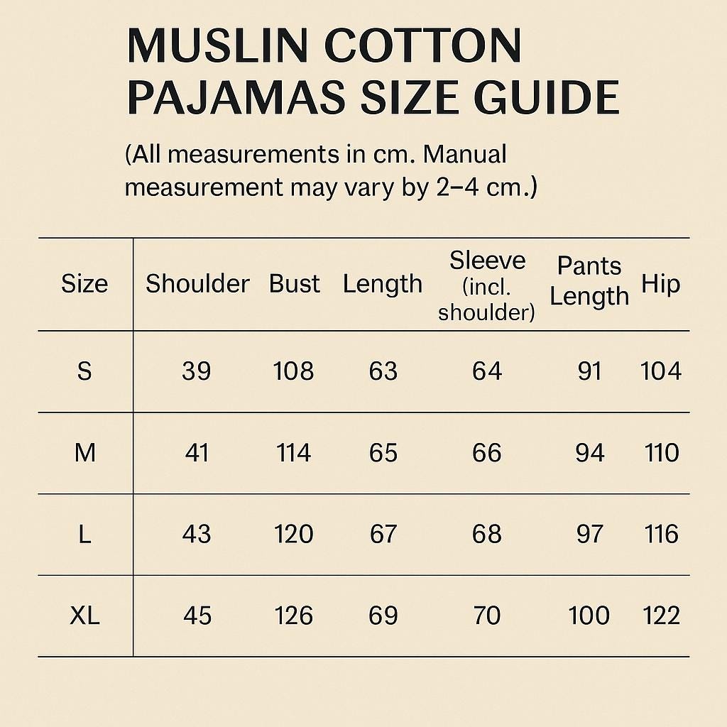 Muslin Cotton Pajama Set | Embroidered Sleeve, Gauze Loungewear