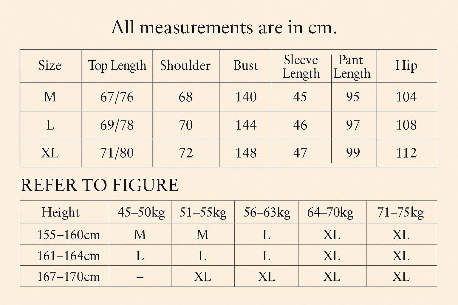 Beige Cotton Loungewear Set: Women's Button-Down Pajamas