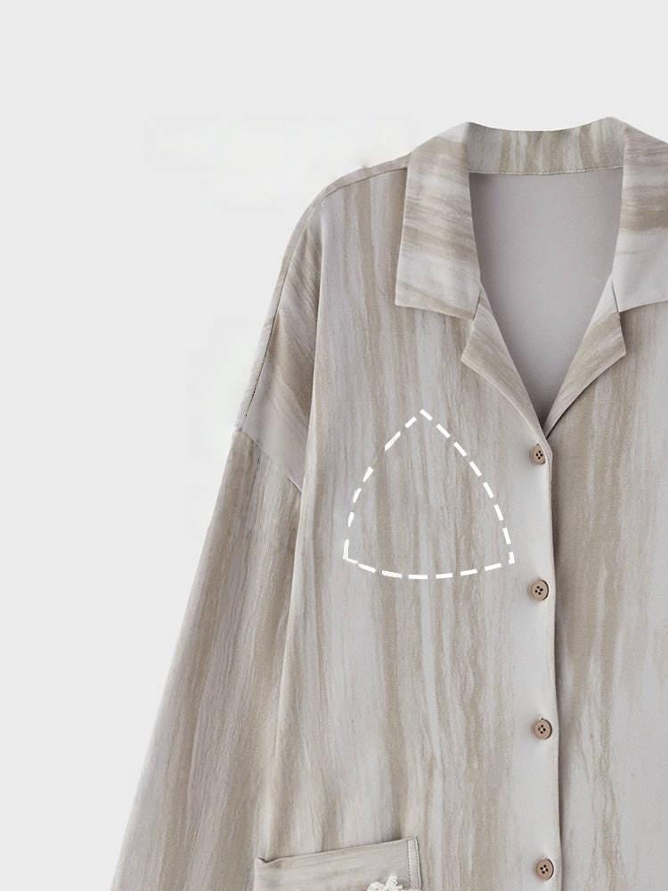 Neutral Long Robe Dress for Women | Soft Cotton Loungewear with Frayed Cuffs | Relaxed Homewear | Elegant Minimalist Gift