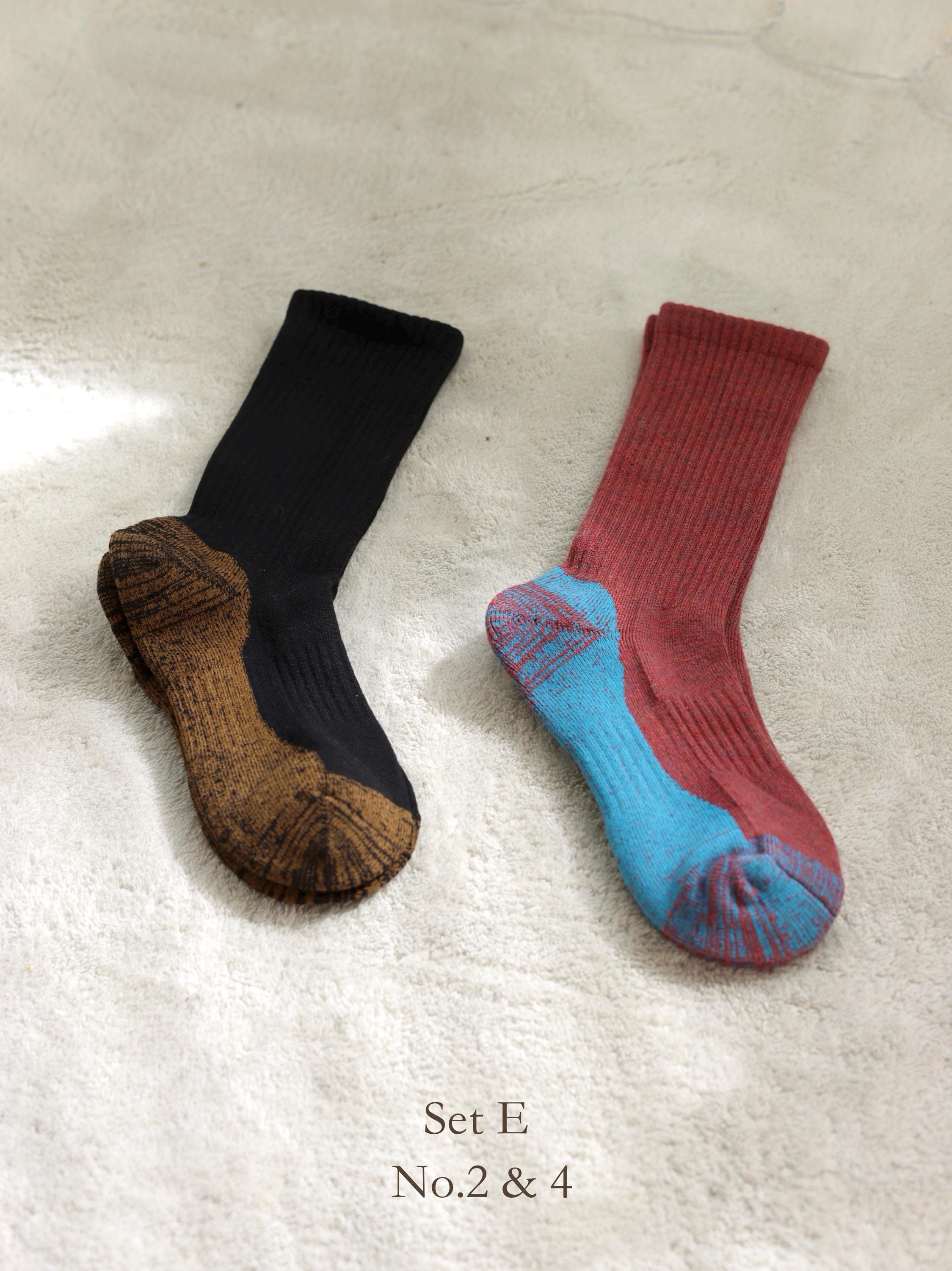 Merino Wool Thermal Socks 2Pairs Pack – Boot/Ski/Slipper Socks, Cushioned Terry Lined, Soft Breathable Warm Slipper Socks for Men and Women