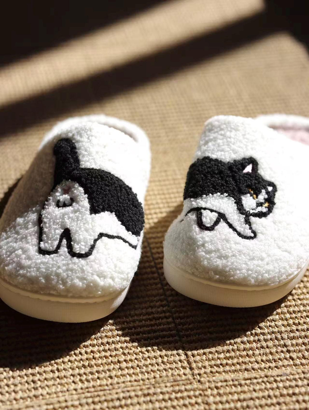 Funny Animal Slippers for Family | Cozy Fleece Dog Cat Slippers | Christmas Gift for Pet Lovers