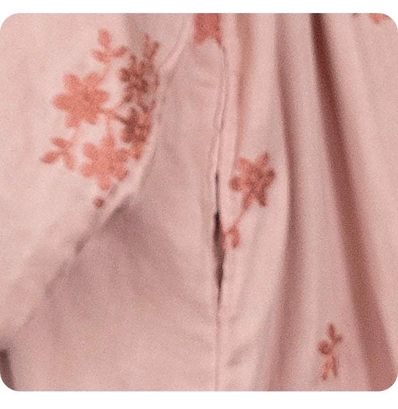 Bamboo Cotton Embroidered Loungewear Set – Sensitive-Skin Friendly Pajamas