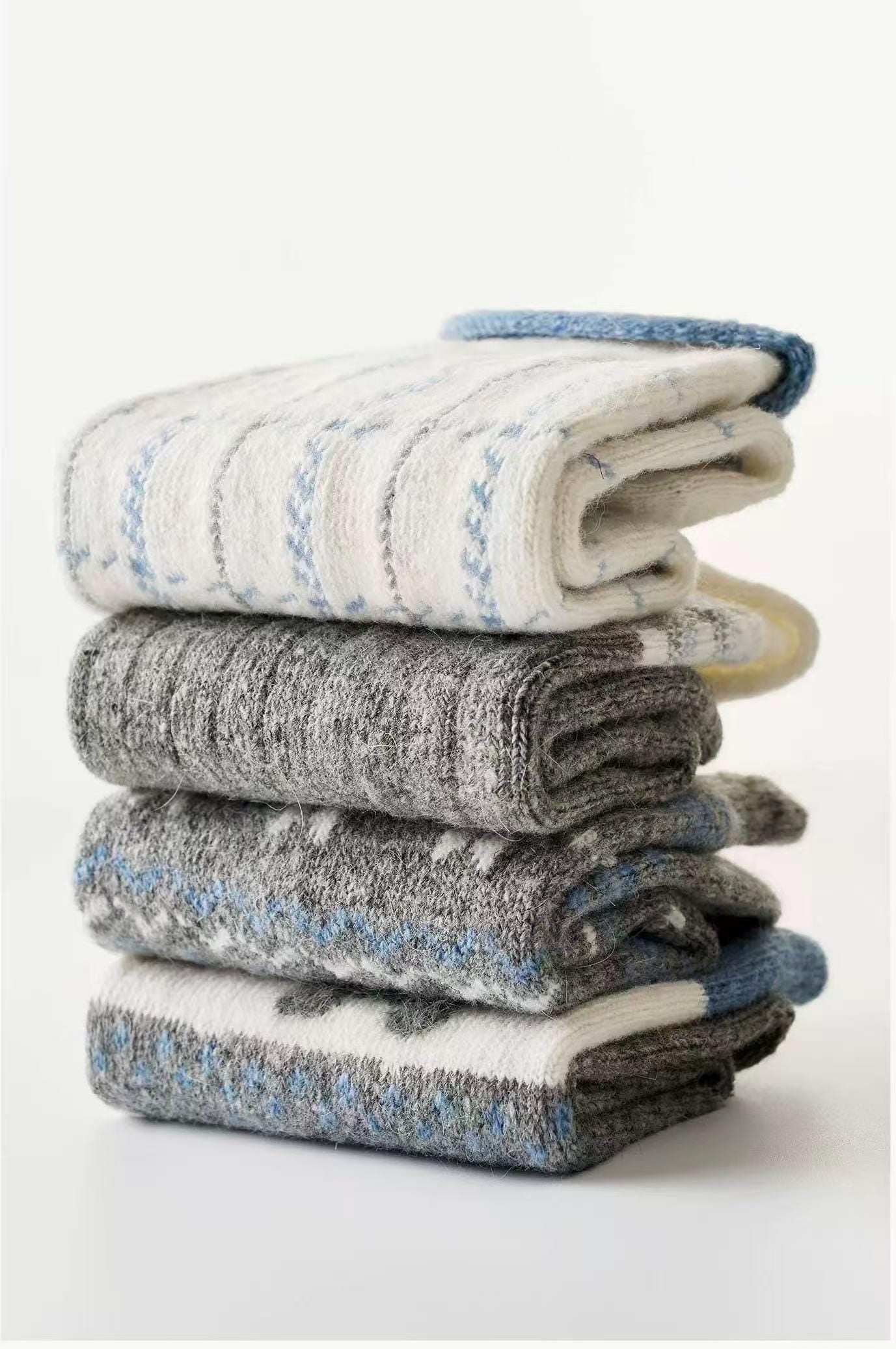 Merino Cotton Socks 4-Pack – Dog, Cat, Scotty Gift Set