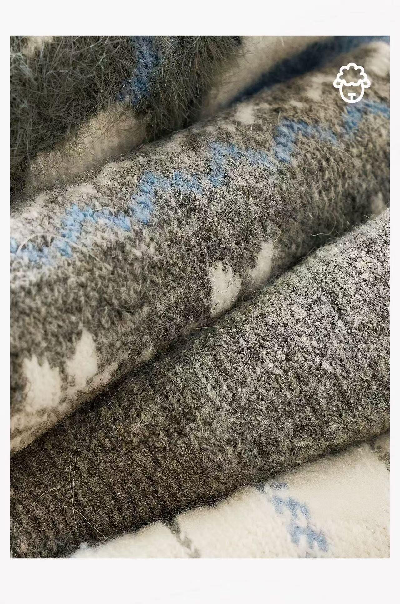 Natural Merino Wool Socks Gift Box for Women | 4 PCS Warm Winter Socks for Girls | Individual Wrapped for Christmas Stocking Fillers