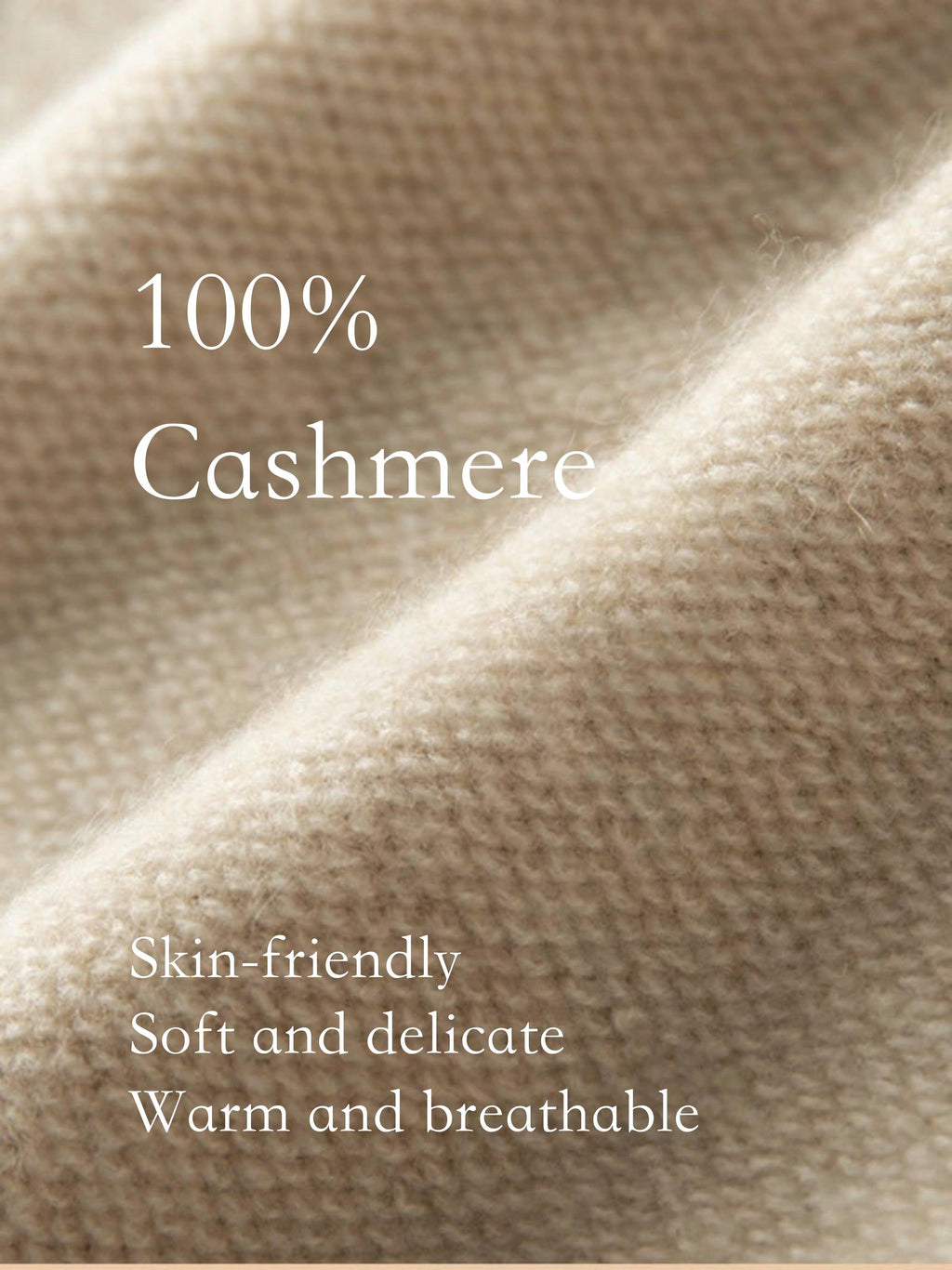 100% Cashmere Double-Tone Beanie | Soft Knit Winter Hat for Women & Men | Warm Luxury Wool Hat Gift