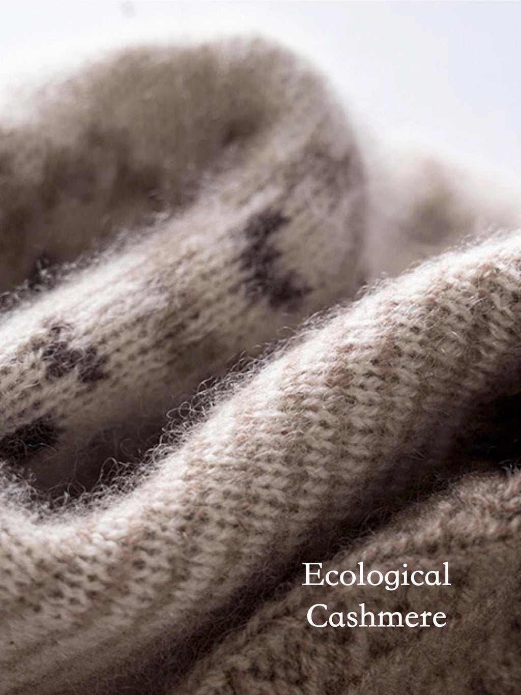 Fair Isle Cashmere Beanie, Nordic Knit Winter Hat, Gift-Ready