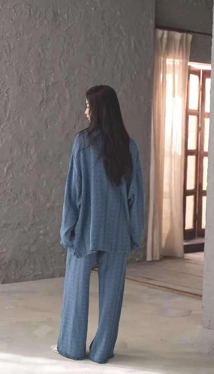 Gauze Cotton Pajamas Set for Women | Zen Meditation Outfit | Soft Breathable Loungewear | Relaxed Homewear | Gift for Her