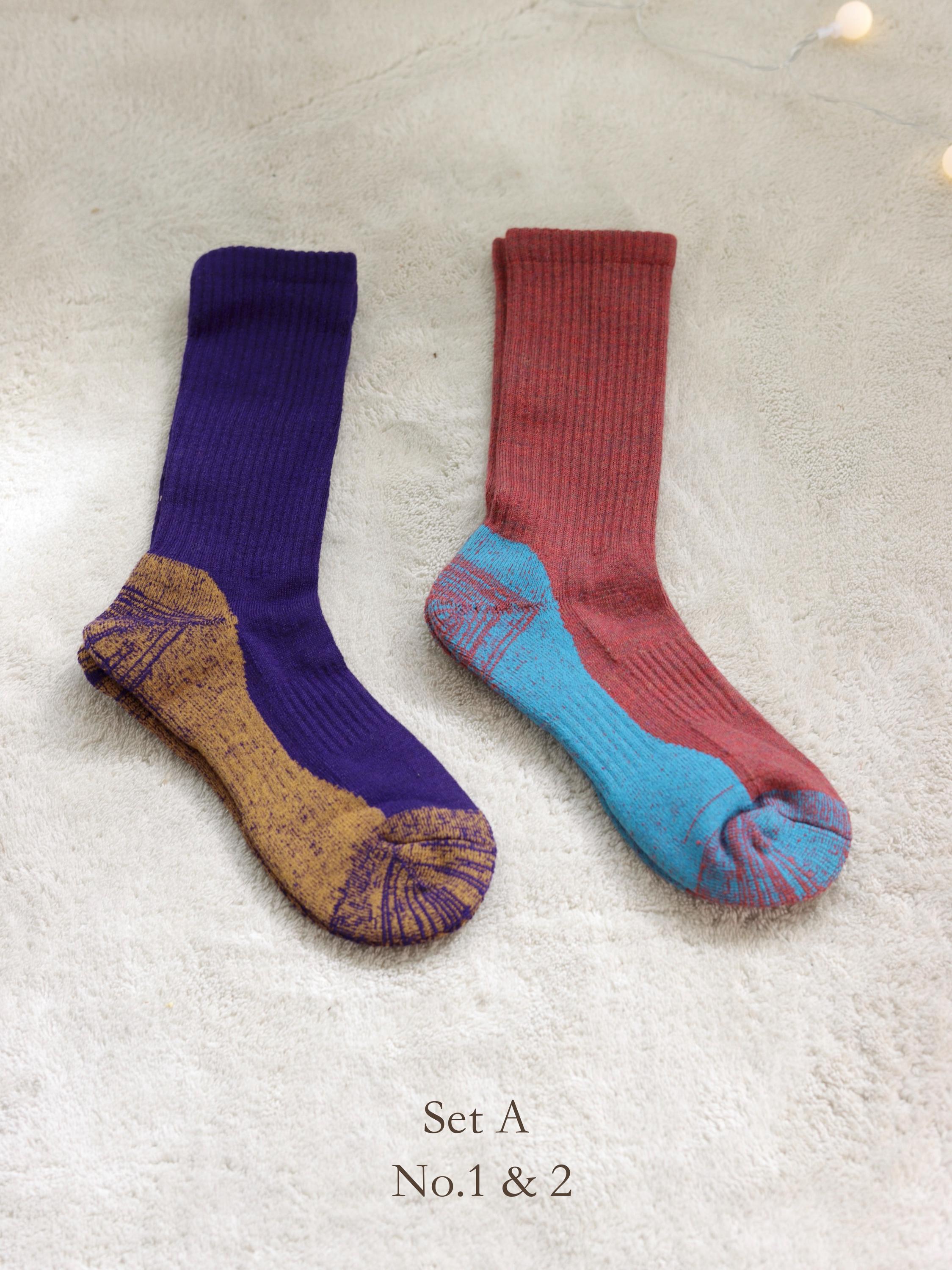 Merino Wool Thermal Socks 2Pairs Pack – Boot/Ski/Slipper Socks, Cushioned Terry Lined, Soft Breathable Warm Slipper Socks for Men and Women