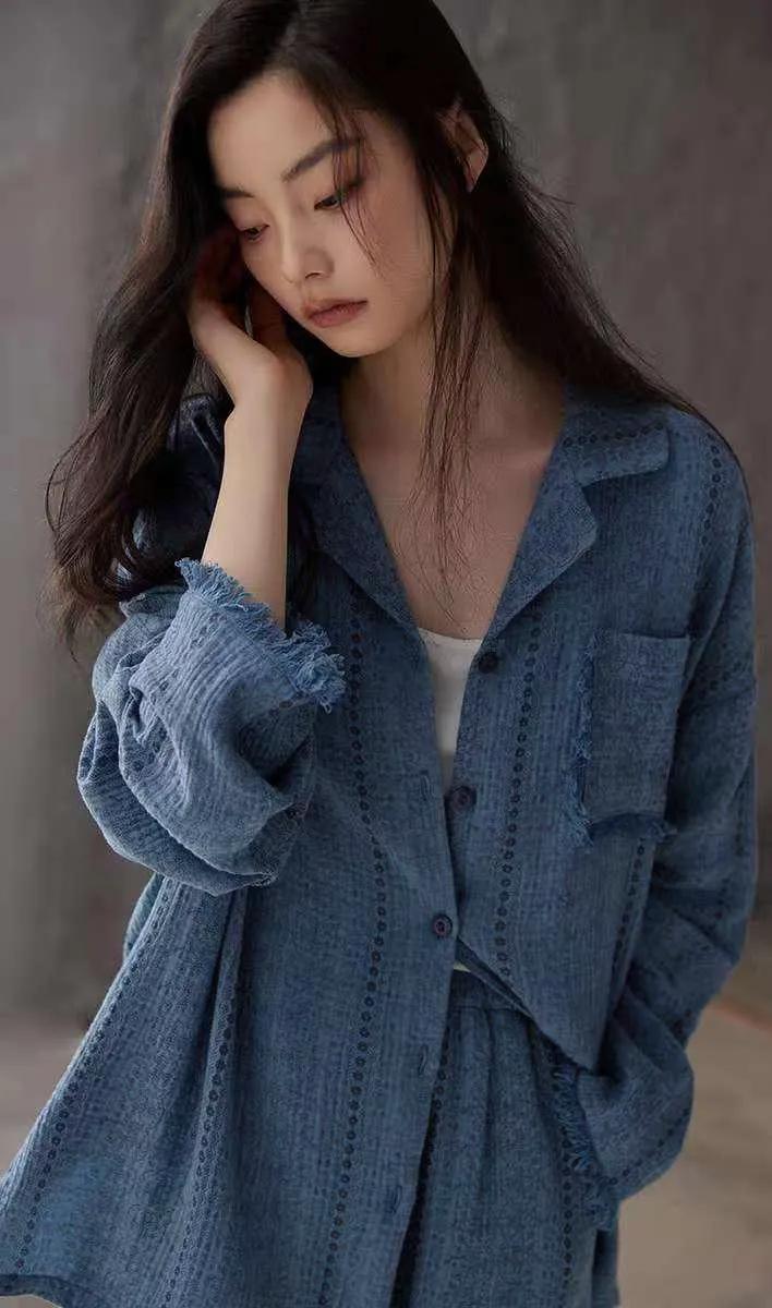 Gauze Cotton Pajamas Set for Women | Zen Meditation Outfit | Soft Breathable Loungewear | Relaxed Homewear | Gift for Her