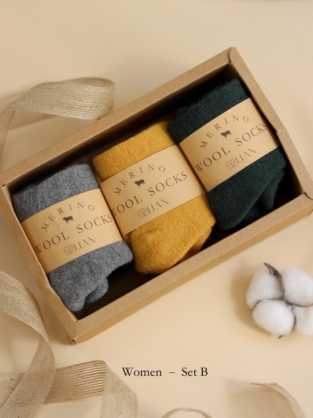 Merino Wool Socks for Men & Women | Ultra Warm Winter Socks | Soft Natural Wool Blend Gift | Single Packed for Christmas Stocking Filler
