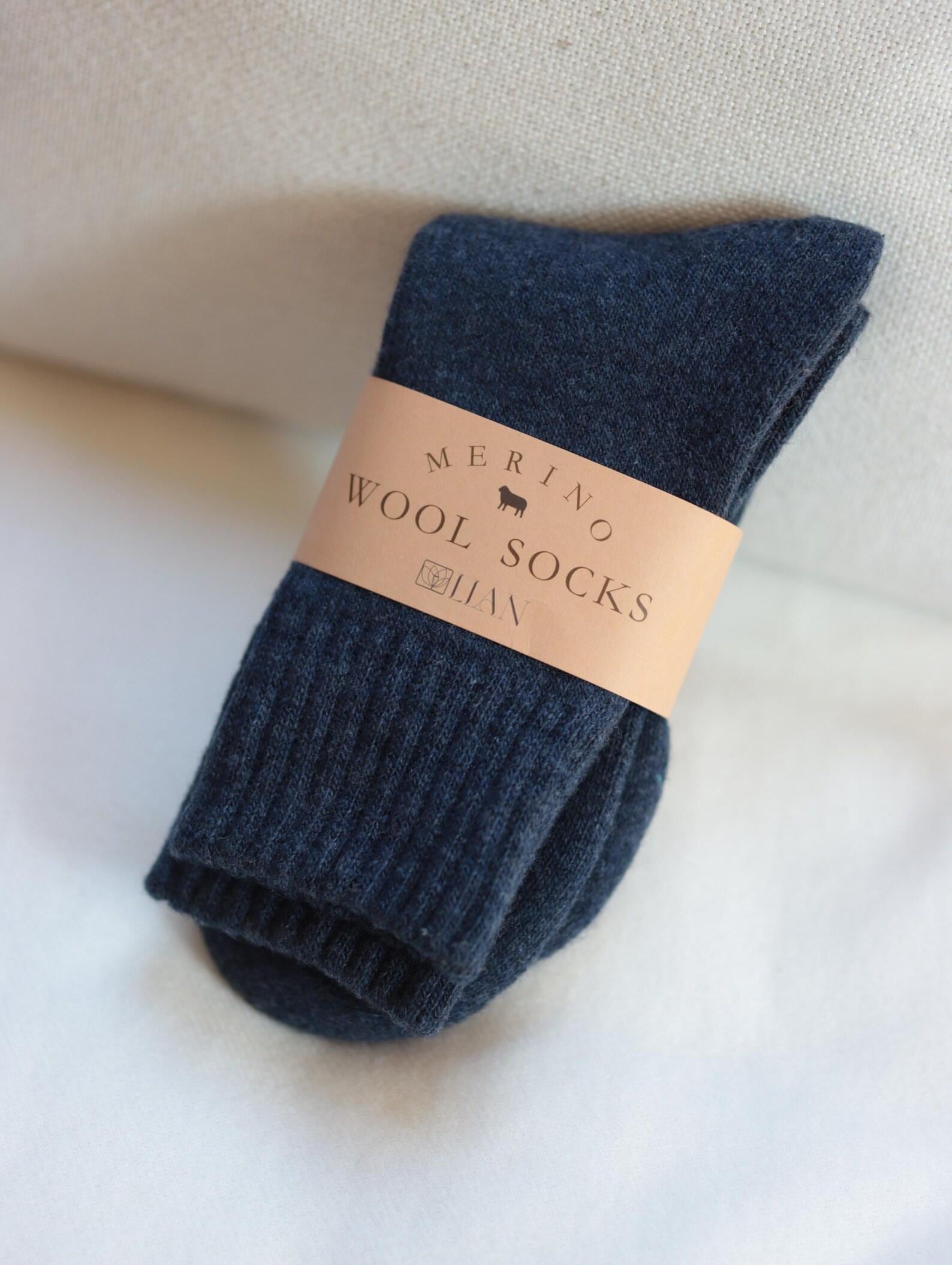 3PCS Warm Winter Merino Wool Blend Socks, Scandinavian Fair Isle, Gift-Ready Box, Thick Cozy Bed Socks, Christmas Stocking Fillers