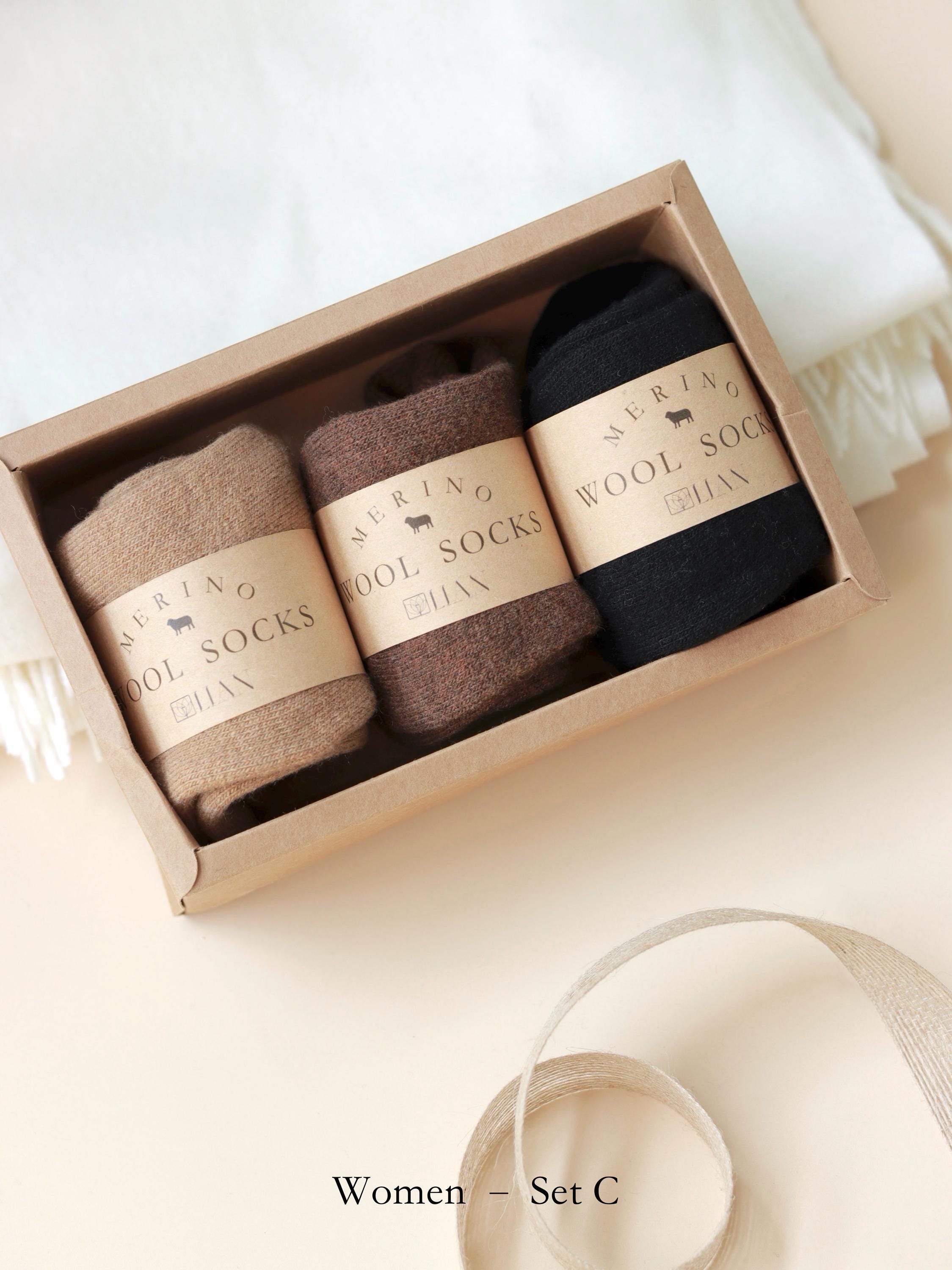 98% Merino Wool Socks Gift Box | Ultra Soft & Warm | Gift Box Set for Men and Women | Thermal Winter Socks