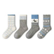 Lian Loungewear natural Merino wool and cotton blend socks gift box with colorful alpaca wool socks for girls, perfect Christmas stocking fillers.
