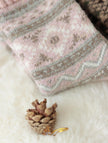 Set of three Scandinavian Merino wool socks by Lian Loungewear in a gift box, featuring cozy, soft wool and stylish design.