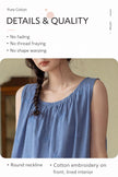 Lian Loungewear bamboo cotton loungewear dress and pants set, soft and comfortable sleepwear with relaxed fit and natural fabric.