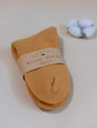 Lian Loungewear 98% Merino Wool thermal winter socks in grey, individually wrapped, ultra-soft and warm for men and women.