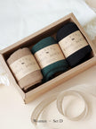 Lian Loungewear 98% Merino Wool Socks gift box, ultra-soft and warm thermal winter socks for men and women, in grey.