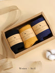 Lian Loungewear 98% Merino Wool Socks gift box set, showing a single grey thermal winter sock, ultra-soft and warm for men and women.