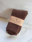 Lian Loungewear 98% Merino Wool Socks gift box featuring three pairs of cozy, soft wool socks in individual wrapping.