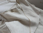 Ivory white organic linen camisole top for women by Lian Loungewear, double-layer linen tank with a relaxed fit.