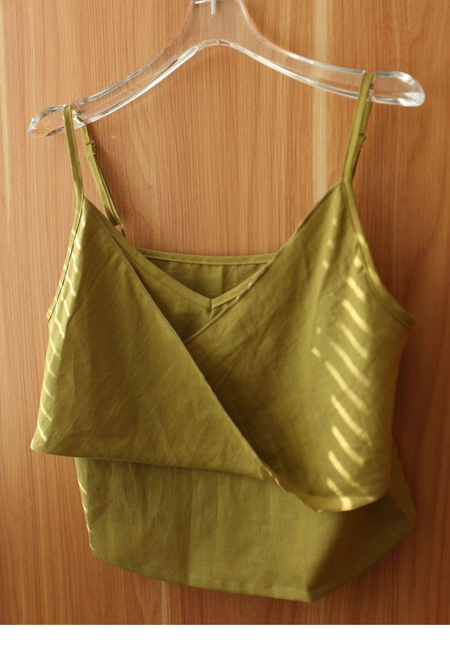 Organic linen camisole top for women by Lian Loungewear, ivory white double-layer linen tank, lightweight and breathable.
