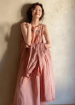 Lian Loungewear bamboo cotton robe and nightgown set with embroidery, soft lounge sleepwear for comfortable relaxation.