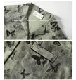 Butterfly Print Cotton Pyjama Set: Oriental Button-Up Loungewear