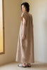 Lian Loungewear embroidered cotton gauze nightdress and pants set with vintage ruffle sleeves, soft muslin, breathable sleepwear.