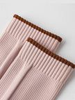 Pink Lian Loungewear Pilates compression socks for women with non-slip grip, arch support, and tight fit for stability during yoga and barre.
