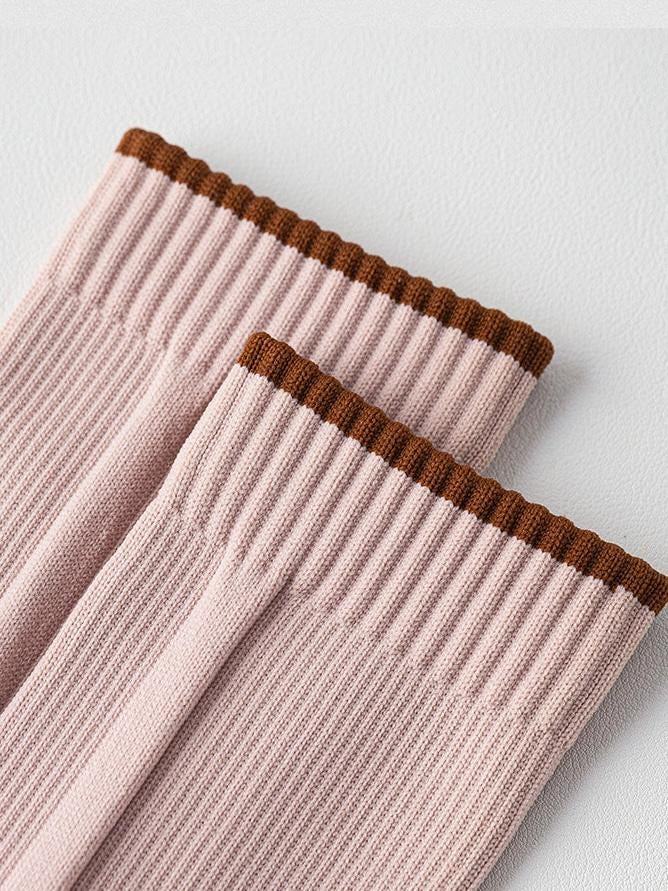 Pink Lian Loungewear Pilates compression socks for women with non-slip grip, arch support, and tight fit for stability during yoga and barre.