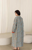 Lian Loungewear bamboo cotton pajama set with lightweight button-up design, featuring a relaxed fit and soft fabric.